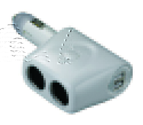 26.95 - Συσκευή Με Διπλή Υποδοχή-Μπρίζα Και 2 USB Παροχές