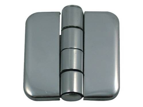 10.44 - Μεντεσέδες Inox Με Καπάκι 35,7mm x 36,5mm​ - Σετ Των 2 Τεμαχίων