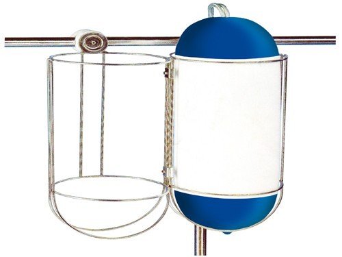 49.87 - Μπαλονοθήκη Μονή Inox Διαμέτρου 250mm