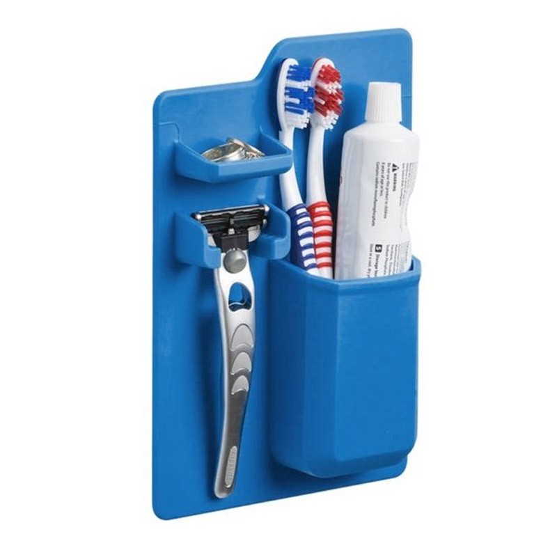 9.9 - Organizer Μπάνιου Χρώματος Μπλε Mighty Toothbrush Holder