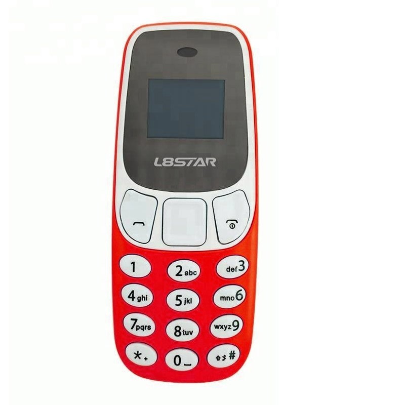 29.9 - Ultra Mini Δίκαρτο Κινητό Τηλέφωνο με Bluetooth και MP3 Player Χρώματος Κόκκινο