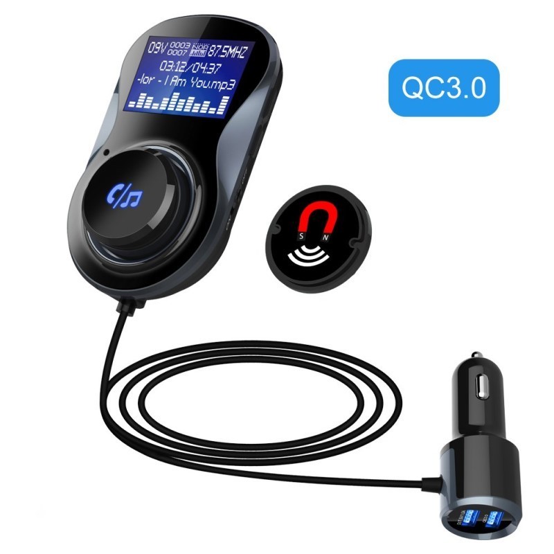 29.9 - Πομπός Bluetooth microSD MP3 Player, FM Transmitter, Hands-free και Φορτιστής Αυτοκινήτου