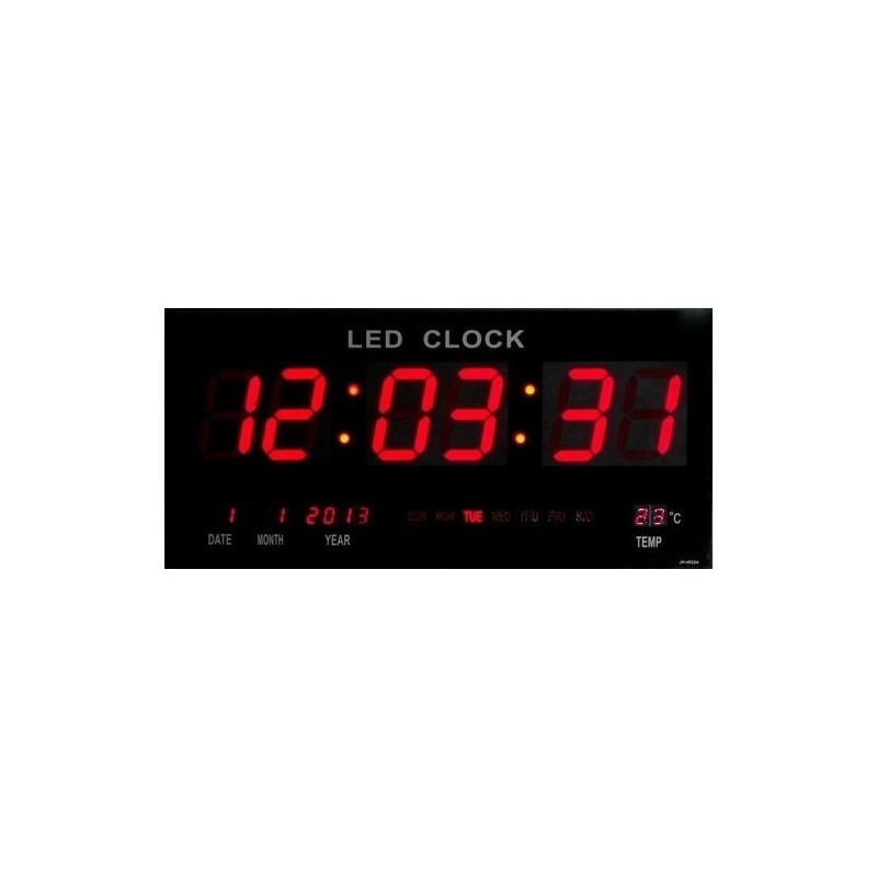34.9 - Ψηφιακή Πινακίδα LED - Ρολόι με Θερμόμετρο και Ημερολόγιο JH-4622