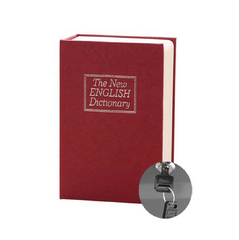 18.5 - Βιβλίο Χρηματοκιβώτιο Ασφαλείας με Κλειδί Χρώμα Μπορντώ - 240 x 155 x 55mm