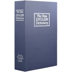 12.9 - Βιβλίο Χρηματοκιβώτιο Ασφαλείας με Κλειδί Χρώμα Μπλέ 180 x 115 x 55mm