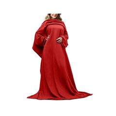 19.9 - Κουβέρτα Fleece με Μανίκια 180-135cm Κόκκινη