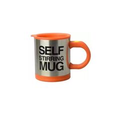 10.9 - Κούπα που Ανακατεύει τον Καφέ - Self Stirring Mug Χρώματος Πορτοκαλί