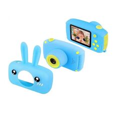 29.9 - Μίνι Ψηφιακή Παιδική Φωτογραφική Μηχανή με Ελληνικό Μενού Γαλάζιο Λαγουδάκι
