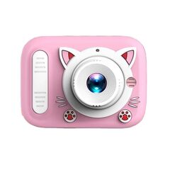 29.9 - Μίνι Ψηφιακή Παιδική Φωτογραφική Μηχανή με Ελληνικό Μενού Ροζ Γατα
