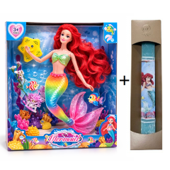 19.9 - Παιχνιδολαμπάδα Κούκλα Γοργόνα και Λαμπάδα Πλακέ 29εκ