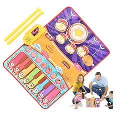 24.9 - Ηλεκτρονικό Παιδικό Χαλάκι Μουσικής με Ντραμς και Πιάνο