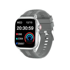 24.9 - Έξυπνο Ρολόι  με Μεγάλη Οθόνη Αφής 2.01”, Παρακολούθηση Υγείας και 3 Εναλλάξιμα Λουράκια