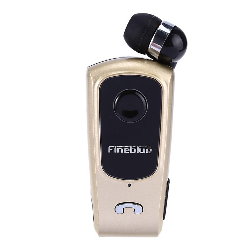 34.9 - Ακουστικό Hands-Free με Σύνδεση Bluetooth Χρώματος Χρυσό FineBlue