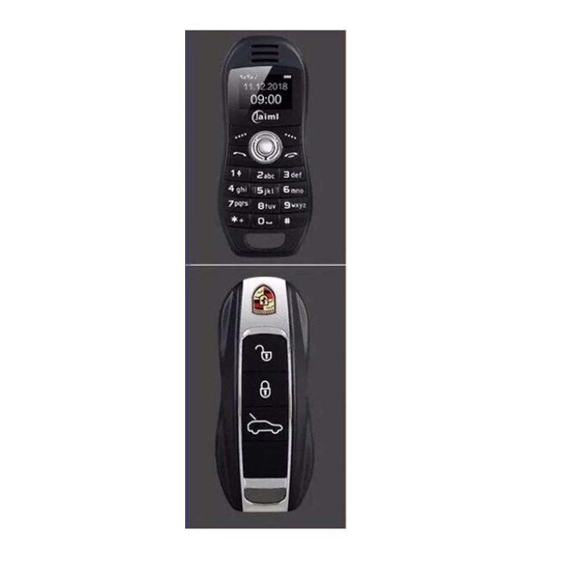 39.9 - Μίνι Κινητό Τηλέφωνο Χρώματος Μαύρο σε Σχήμα Κλειδιού Αυτοκινήτου OEM