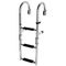 102.83 - Σκάλα Inox Αναδιπλούμενη Καθρέπτου Κουπαστής Με 4 Σκαλοπάτια