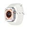 39.9 - Smart Watch με Μοντέρνο Σχεδιασμό, Ελληνικό Μενού και Λουράκι Σιλικόνης-Λευκό