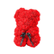 22.9 - Αρκουδάκι απο Τεχνητά Τριαντάφυλλα σε Κουτί 25cm Κόκκινο