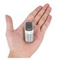 29.9 - Ultra Mini Δίκαρτο Κινητό Τηλέφωνο με Bluetooth και MP3 Player Χρώματος Γκρι