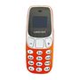 29.9 - Ultra Mini Δίκαρτο Κινητό Τηλέφωνο με Bluetooth και MP3 Player Χρώματος Πορτοκαλί