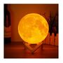 29.9 - Επαναφορτιζόμενη Ασύρματη Λάμπα 3D σε Σχήμα Σελήνης
