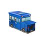 13.9 - Παιδικό Κάθισμα και Κουτί Αποθήκευσης Λεωφορείο Χρώματος Μπλε