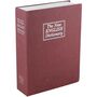 24.9 - Μεταλλικό Βιβλίο Χρηματοκιβώτιο Ασφαλείας με Κλειδί Χρώμα Μπορντώ  -265 x 200 x 65mm