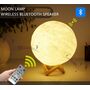 29.9 - 3D Φωτιστικό Φεγγάρι με Ηχείο Bluetooth USB