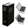 18.5 - Βιβλίο Χρηματοκιβώτιο Ασφαλείας με Κλειδί Χρώμα Μαύρο - 240 x 155 x 55mm