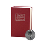 18.5 - Μεταλλικό Βιβλίο Χρηματοκιβώτιο Ασφαλείας με Κλειδί Χρώμα Μπορντώ - 240 x 155 x 55mm