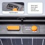 74.9 - Φορητός Αδιάβροχος LED Ηλιακός Προβολέας και Powerbank 322 LED SMD 9600mAh με 4 λειτουργίες