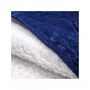 29.9 - Μπλούζα-Κουβέρτα Fleece με Επένδυση Γουνάκι και Μακριά Μανίκια Μπλε