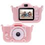 29.9 - Μίνι Ψηφιακή Παιδική Φωτογραφική Μηχανή με Ελληνικό Μενού Ροζ