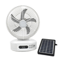 84.9 - Ηλιακός Επαναφορτιζόμενος Ανεμιστήρας με Ραδιόφωνο, USB, Ηχεία, Bluetooth και LED Φως