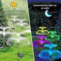 24.9 - Ηλιακά Πολύχρωμα Διακοσμητικά Φώτα Κήπου σε Σχήμα Συντριβάνι 2 τεμάχια