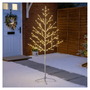 59.9 - Διακοσμητικό Φωτιζόμενο Μεταλλικό Δέντρο 150cm με Λευκά Κλαδιά και Λευκό Θερμό Φωτισμό