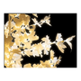 69.9 - Διακοσμητικό Χρυσό Δέντρο Led με Χρυσά Φύλλα  1.6m