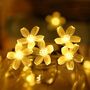 14.9 - Ηλιακά Διακοσμητικά Λουλούδια 5 Mέτρων 20 LED  Θερμό Λευκό