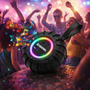 39.9 - Ασύρματο Bluetooth Ηχείο με RGB Φωτισμό , Δυνατό Hi-Fi Ήχο και Ισορροπημένα Μπάσα