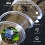 19.9 - 100 LED Ηλιακός Φωτοσωλήνας 10 Mέτρων - Λευκό Ψυχρό